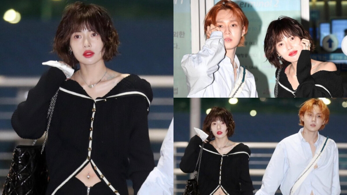 10月3日晚間泫雅與DAWN飛往台灣