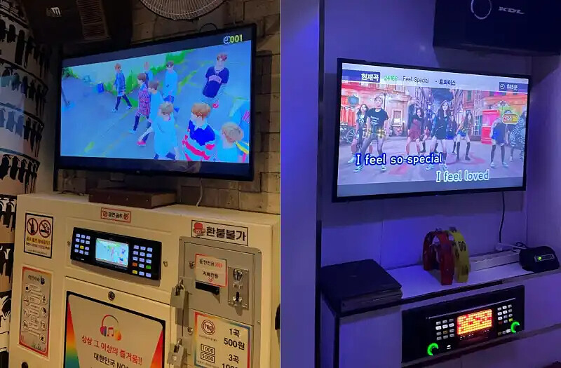 左邊是投幣式練歌房；右邊是一般練歌房（圖／@ruofan21） 