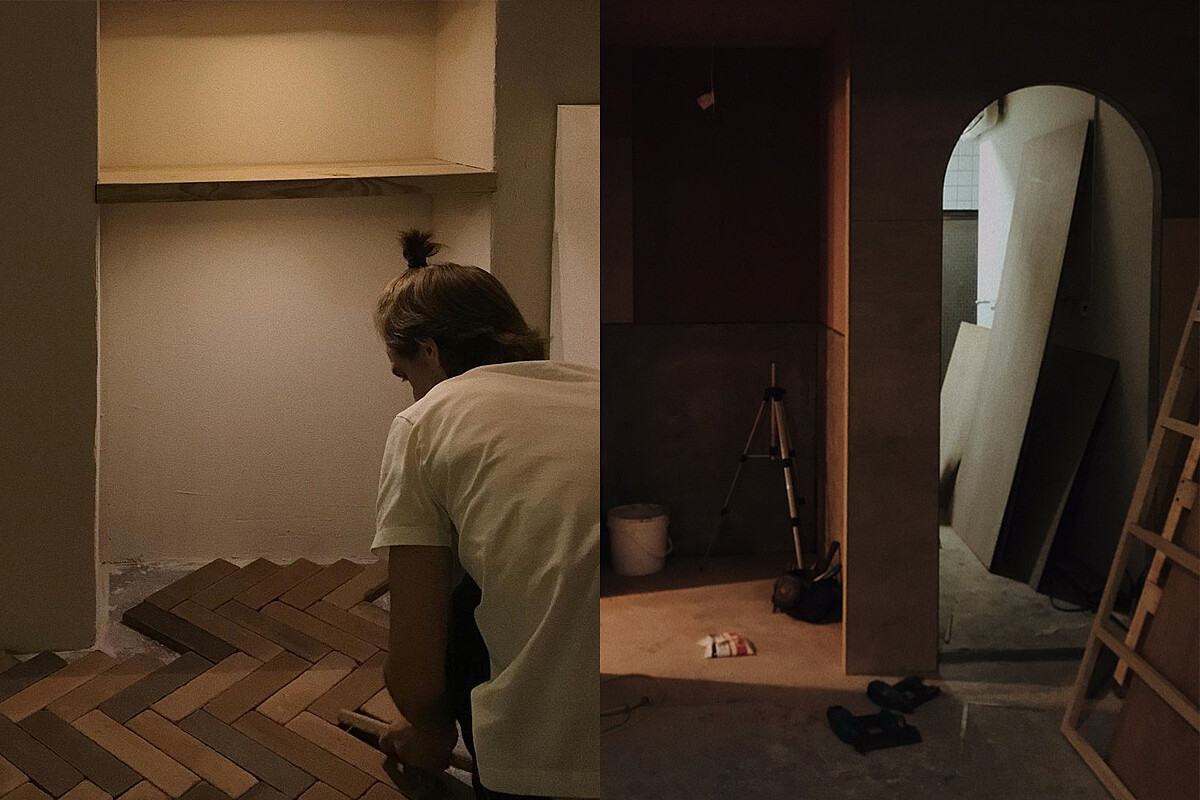 空間由店主 Dorian 親手打造,從設計到施工一手包辦。