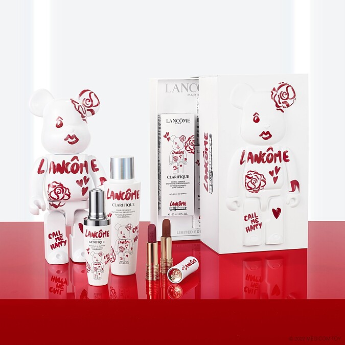LANCÔME x BE@RBRICK聯名系列產品情境圖。