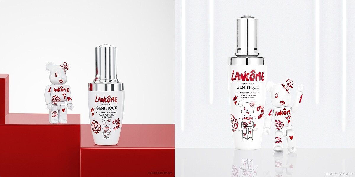 LANC&Ocirc;ME蘭蔻超未來肌因賦活露BE@RBRICK限定版)30ml，NT3,100、50ml， NT4,380