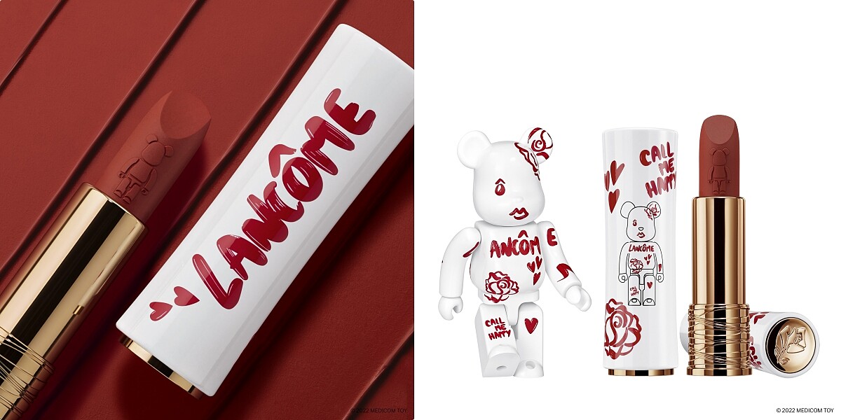 LANC&Ocirc;ME蘭蔻絕對完美柔霧唇膏BE@RBRICK限定版(#299)，NT1,350