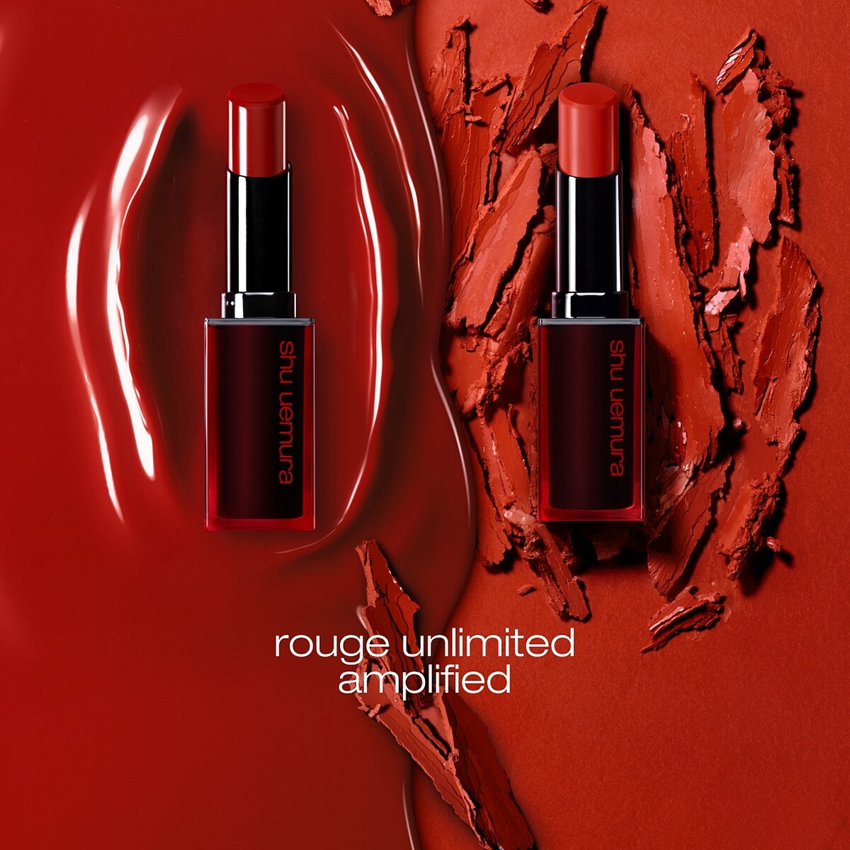 shu uemura植村秀無色限鏡光唇膏產品主視覺。