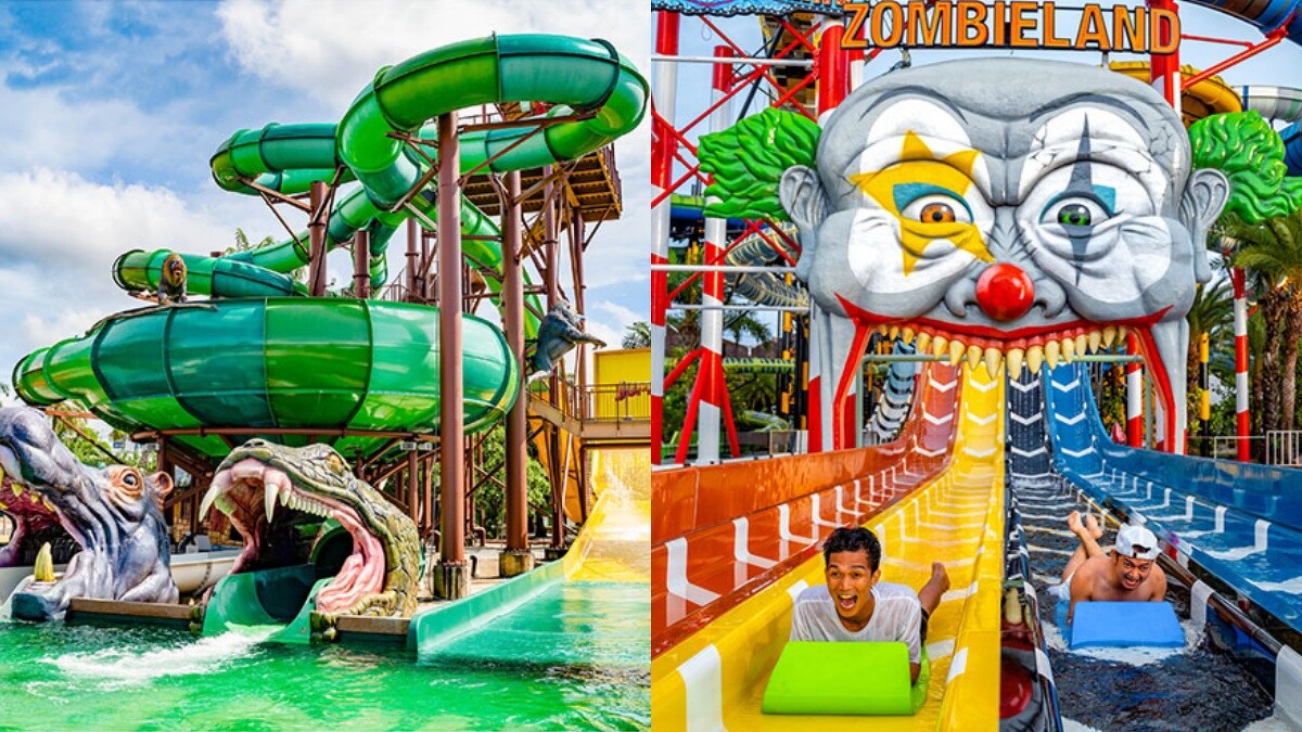 野蠻遊戲滑水道、屍樂園滑水道