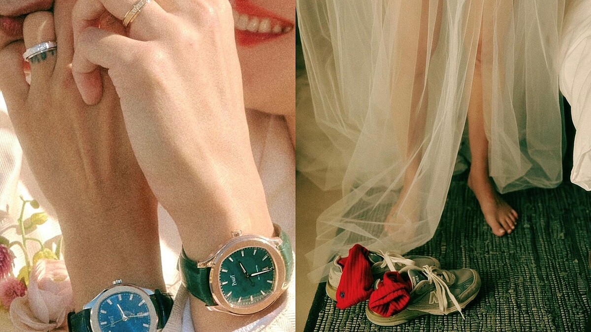 孔曉振與Kevin Oh戴上自家代言的伯爵錶與對戒：我們結婚了