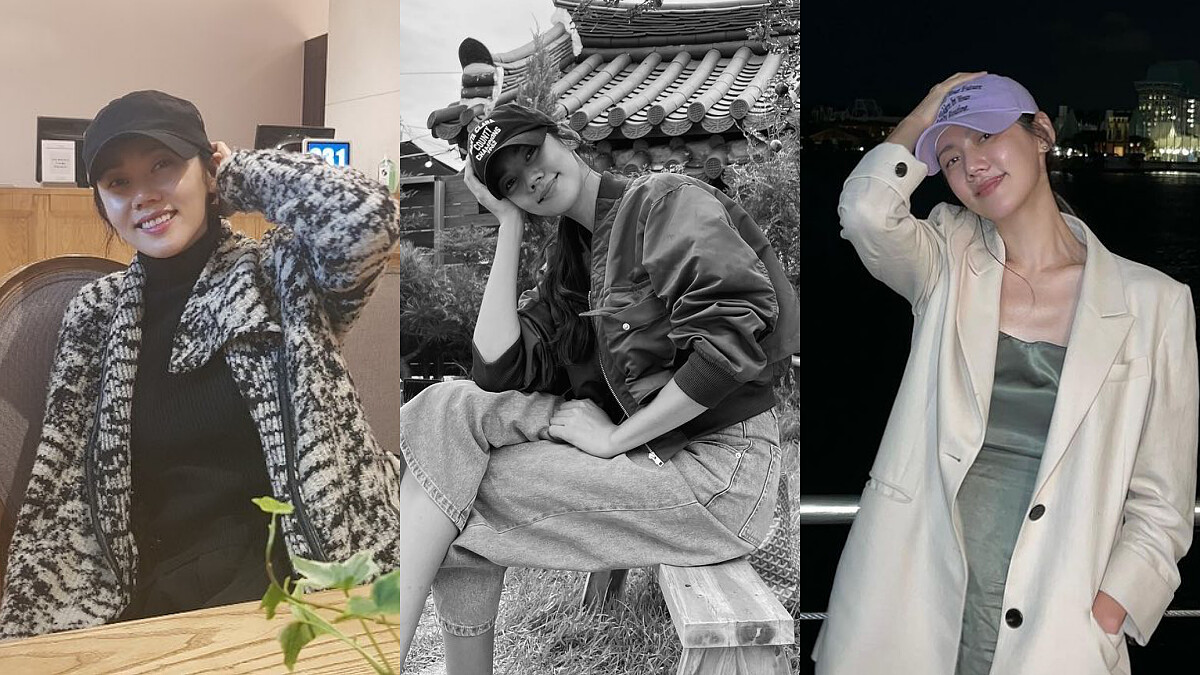 《小女子》秋瓷炫私服穿搭超愛棒球帽！針織毛衣、仙氣紗裙…4種老帽穿搭參考