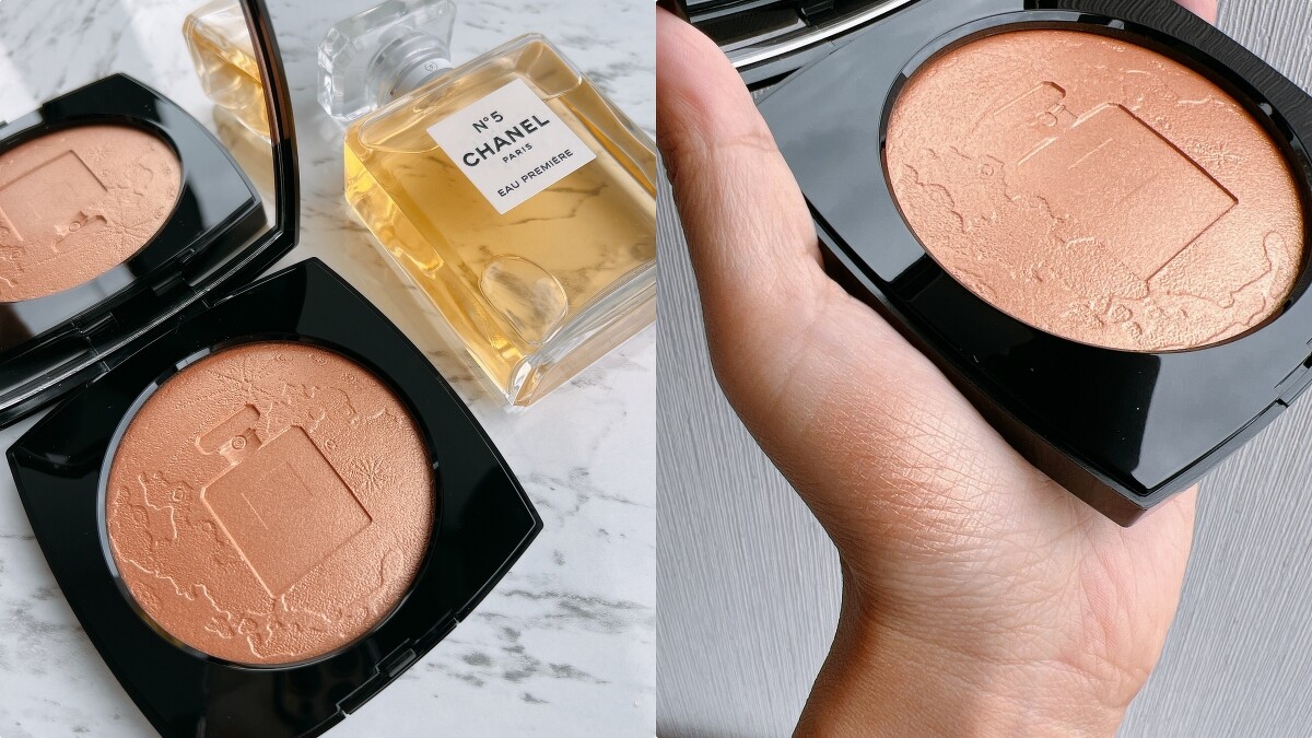 CHANEL香奈兒N&deg;5典藏亮采盤實品與試色。