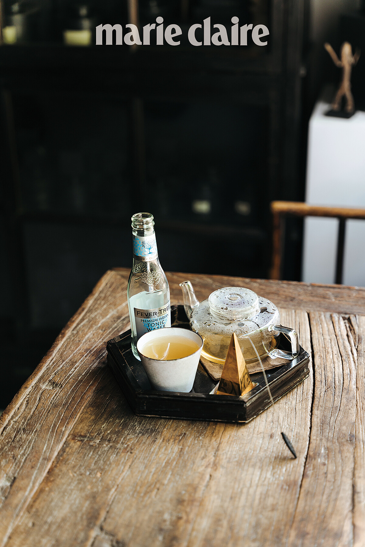 迎賓茶為 Tea Fort&eacute; 茶液與通寧水調配的「茶通寧」。