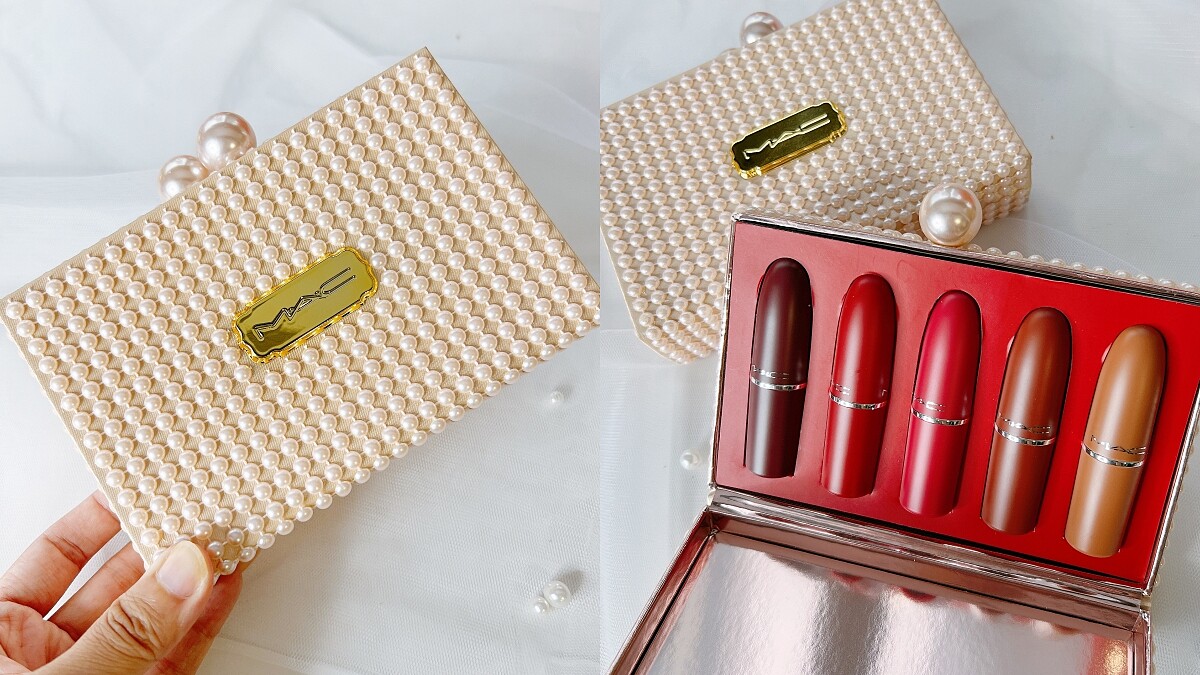 M.A.C波緞泡泡節日限定系列5色唇膏組，NT2,800