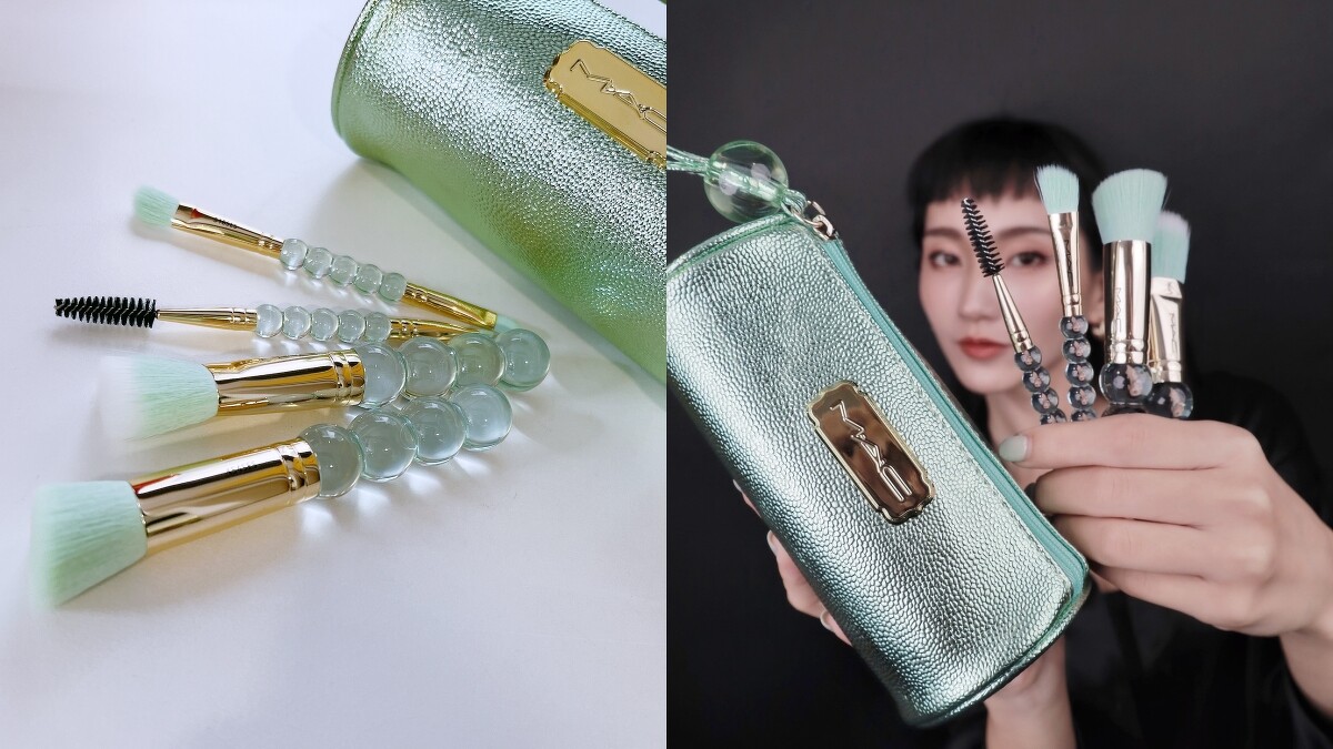 M.A.C波緞泡泡節日限定系列專業彩妝刷具組，NT2,300