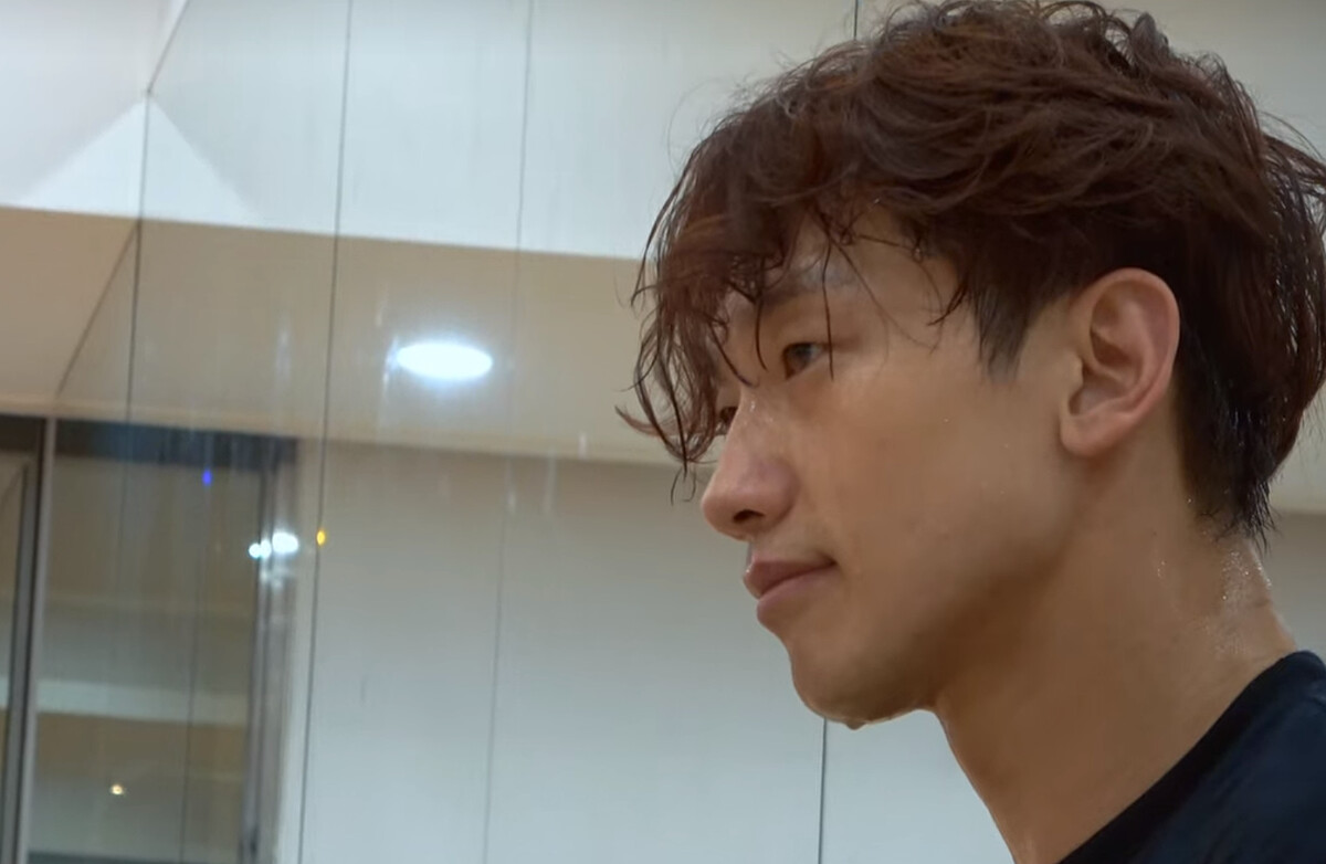 RAIN練習畫面非常辛苦