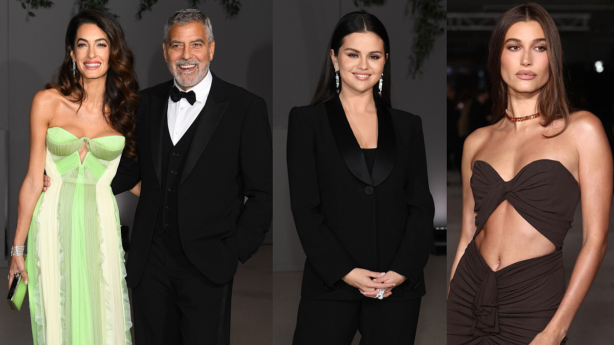 2022奧斯卡電影博物館紅毯太美!喬治克隆尼夫婦連袂出席、Hailey & Selena世紀同框