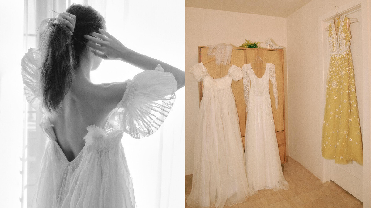 孔曉振公開婚紗款式