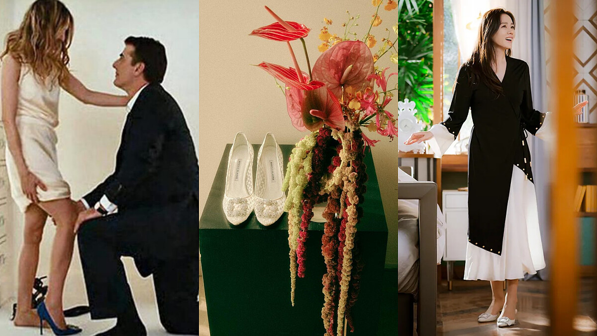 不愧是好友眼光都一樣！孫藝珍、孔曉振愛的Manolo Blahnik台灣買得到