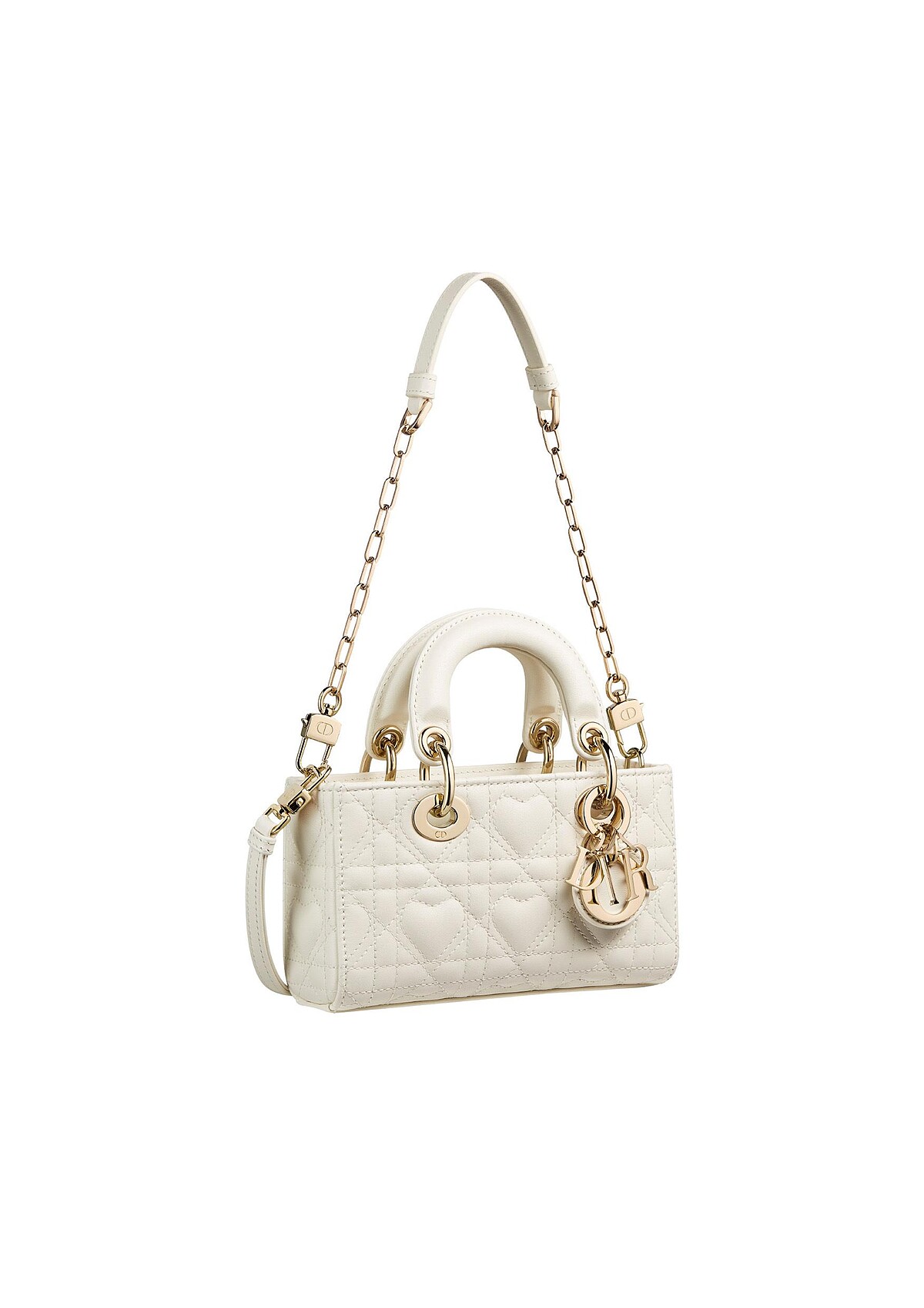 愛心籐格紋小羊皮Lady D-Joy Micro，NT$97,000