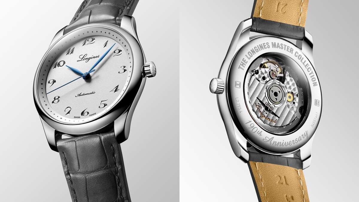 Longines 浪琴表 Master Collection 巨擘系列190週年紀念40mm噴砂銀色面盤腕錶