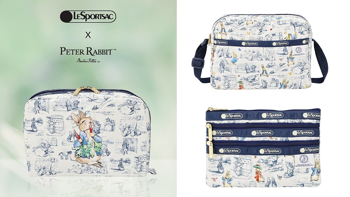 LeSportsac X 彼得兔聯名第二發！清新系田園風、手提袋到後背包全都有