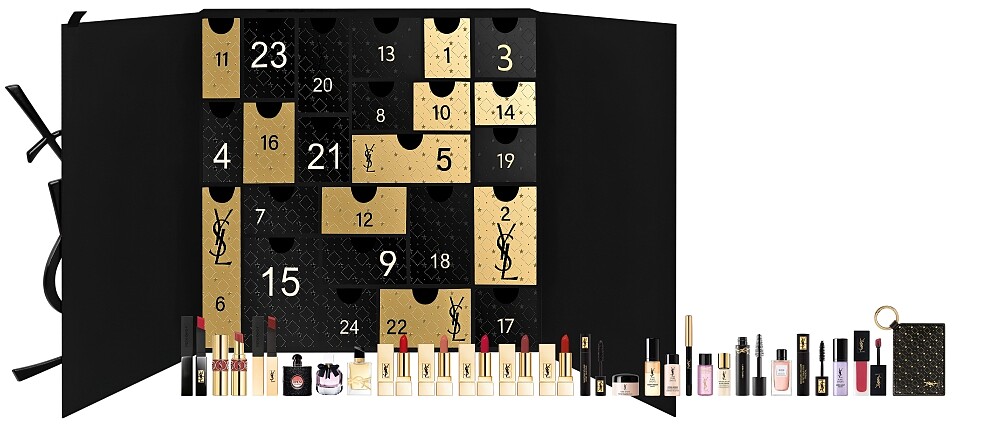 2022 YSL情迷聖誕倒數月曆全產品圖，NT12,500。