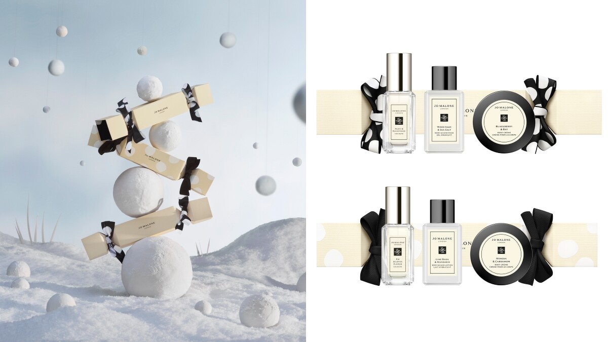 Jo Malone London歡樂雪花聖誕香氛拉炮系列(經典禮讚/英倫禮讚)，NT1,700