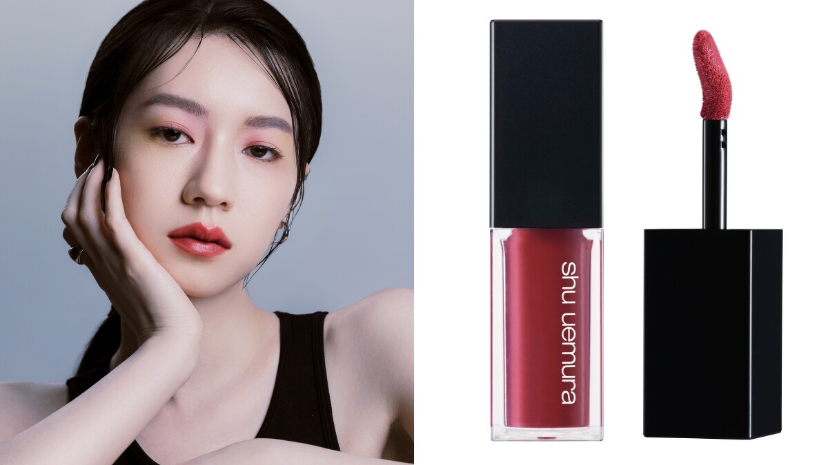 植村秀無色限奶油緞光唇釉(#KC BG930)，NT1,200