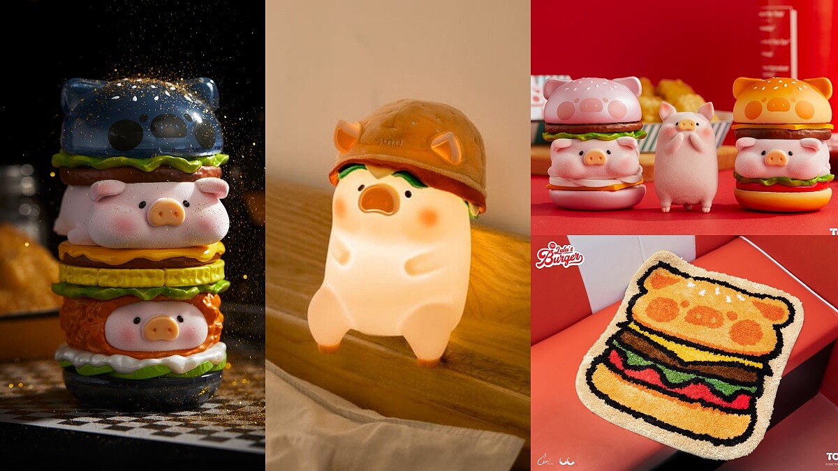 台灣首間「罐頭豬LuLu」快閃店5大亮點＆周邊公開！真「豬」堡疊疊樂公仔限量開賣