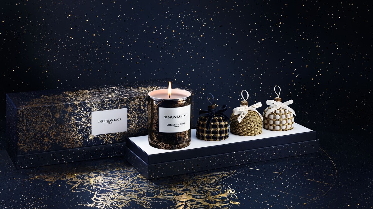 迪奧香氛世家系列2022蒙田30香氛蠟燭典藏禮盒，建議零售價NT$14,500。