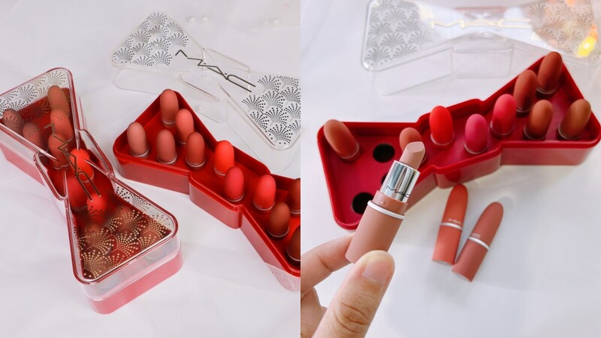 M.A.C波緞泡泡節日限定系列-12色迷你唇膏組(共兩款),NT5,000