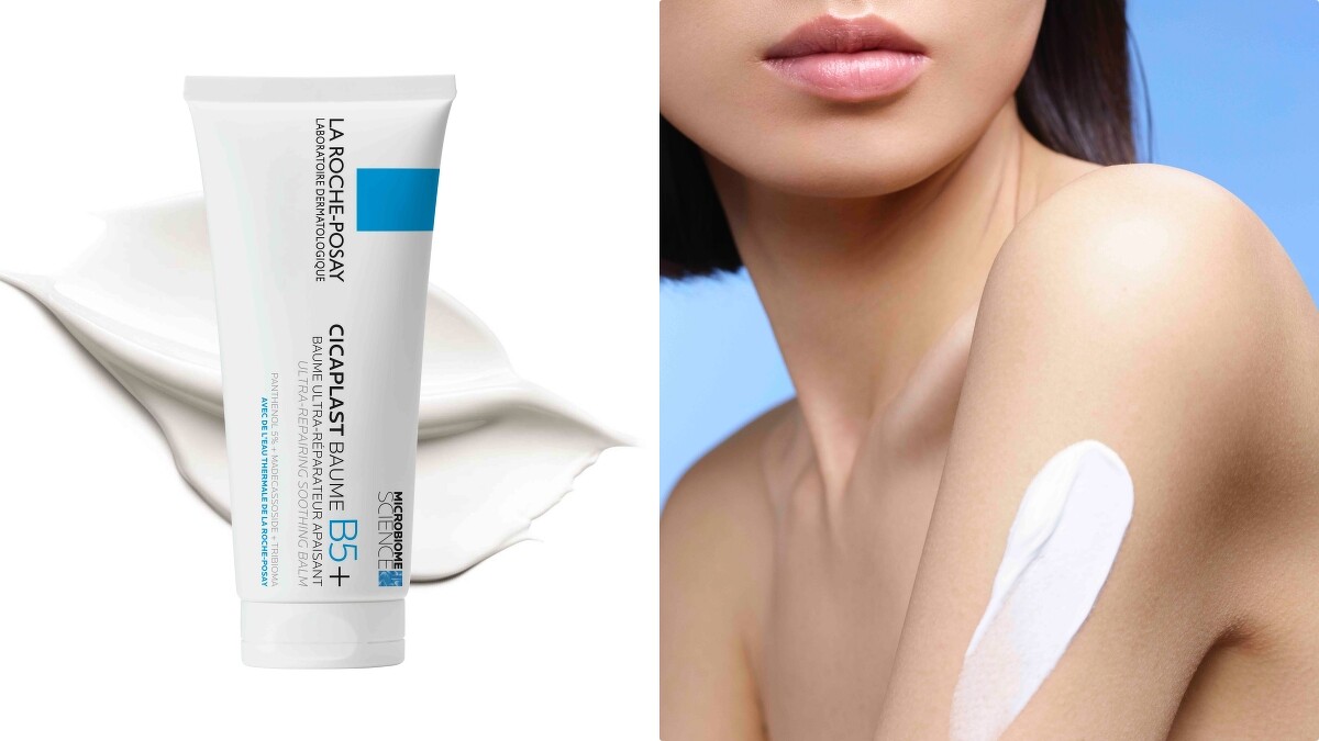 理膚寶水B5+全面修復霜產品質地。