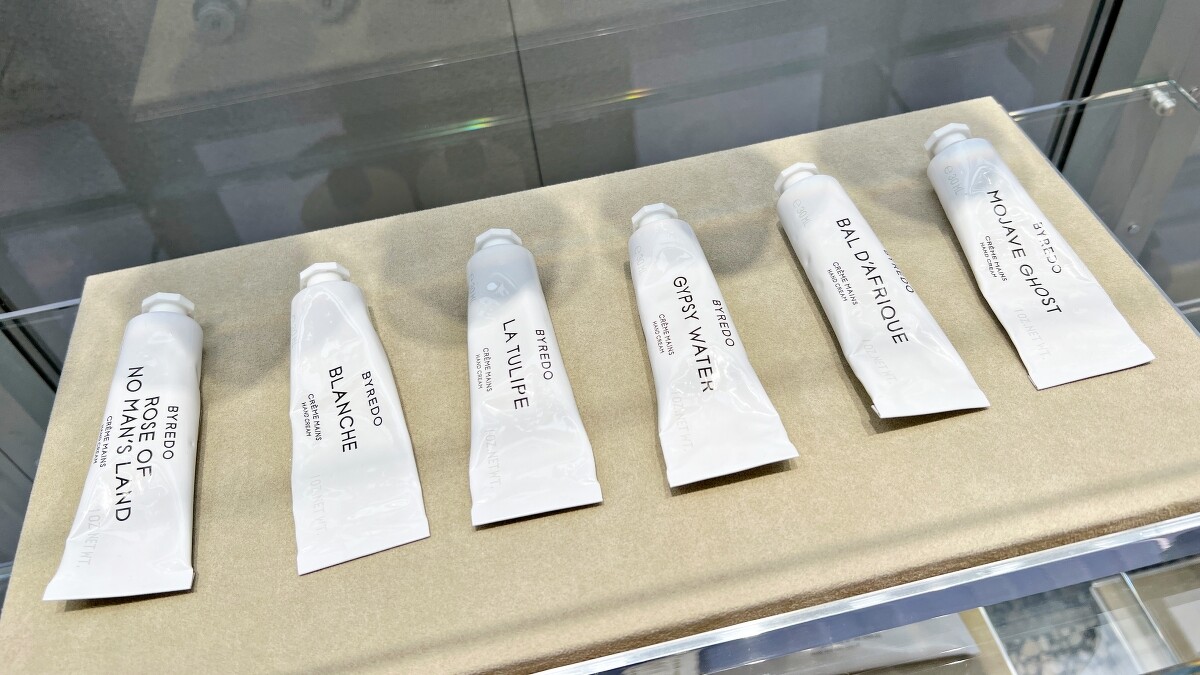 Byredo護手霜30ml，NT1,250、100ml，NT1900