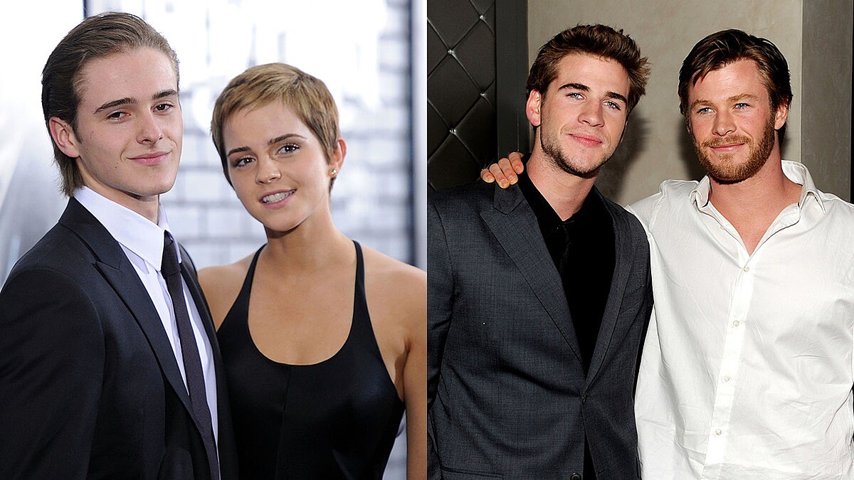 好眼熟！艾瑪華森、克里斯漢斯沃...明星們的兄弟姊妹真面目直擊