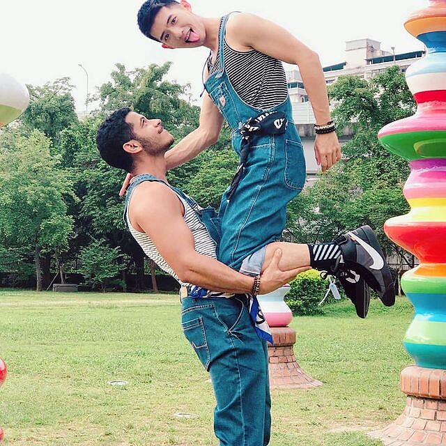 Lucas與男友相處甜蜜