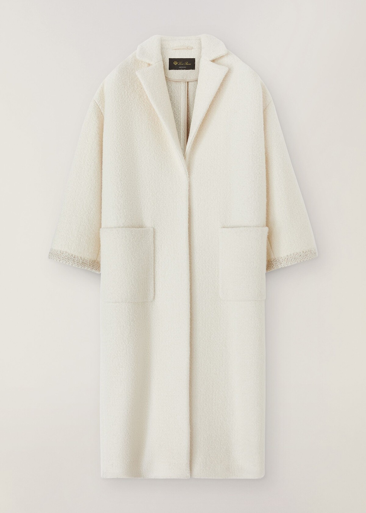 Loro Piana 毛呢翻領大衣，NT289,400。