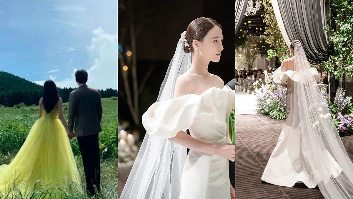 《千元律師》南宮珉老婆陳雅凜婚紗也是它！愛穿Oscar de la Renta韓星盤點...