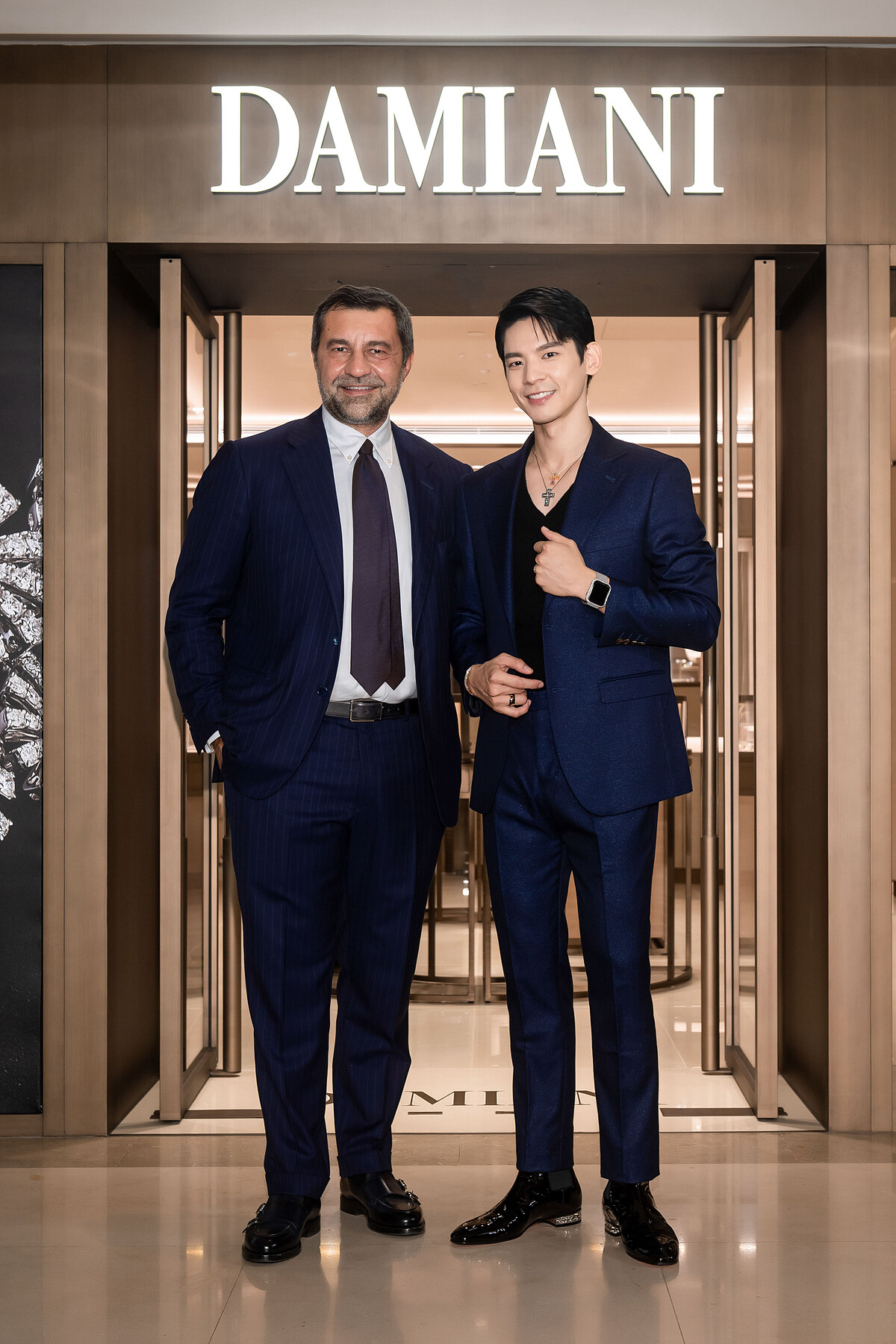 DAMIANI集團副總裁Giorgio Damiani（左）與特別嘉賓林柏宏合影。