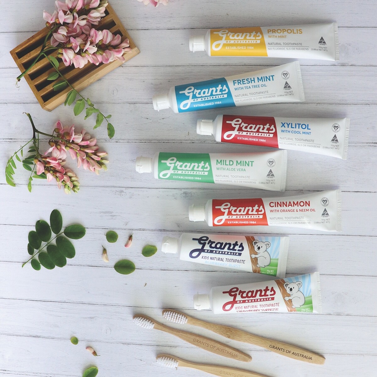 Grants澳洲格蘭特大自然牙膏商品圖。