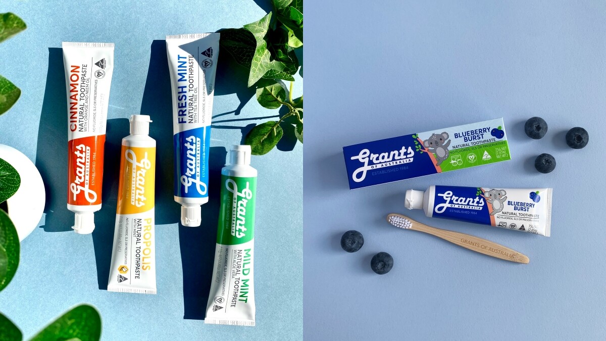 Grants澳洲格蘭特大自然牙膏商品圖。