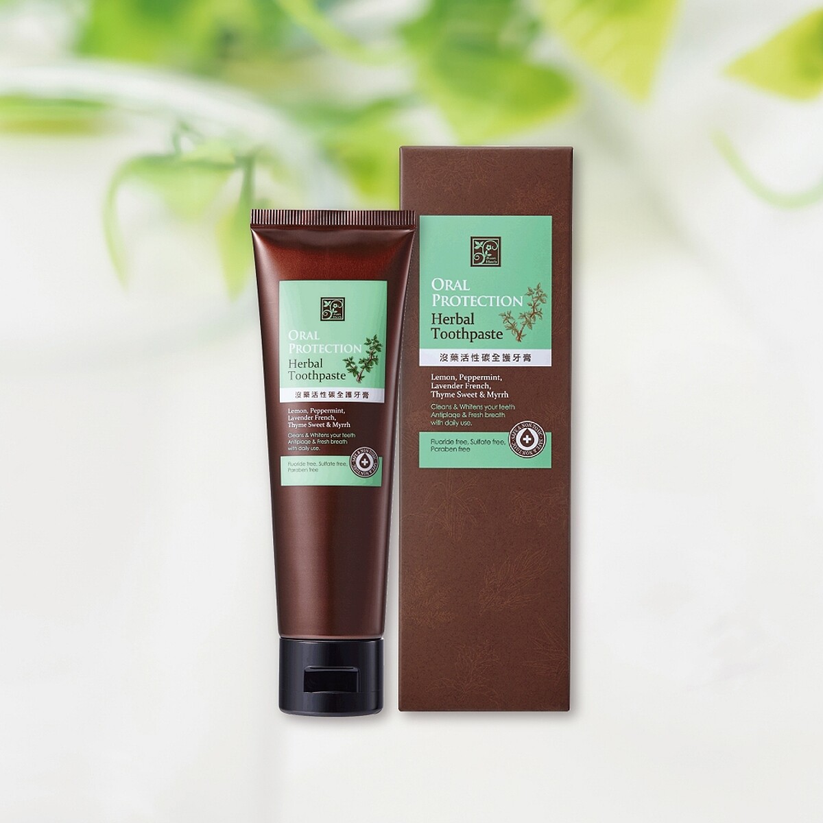 香草集沒藥活性碳全護牙膏100g，NT420