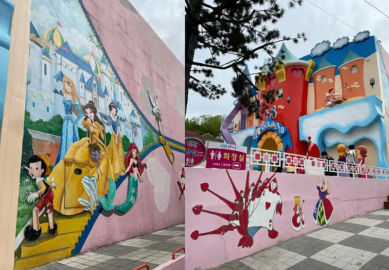 可以看到許多動畫人物裝置藝術（圖／@ruofan21）