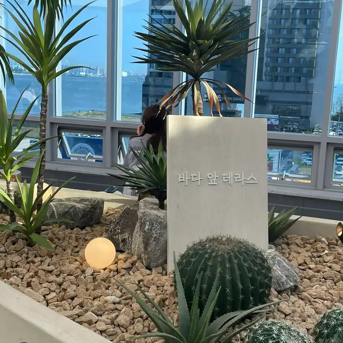 《大海旁的頂樓》바다 앞 테라스 （圖／@ruofan21）