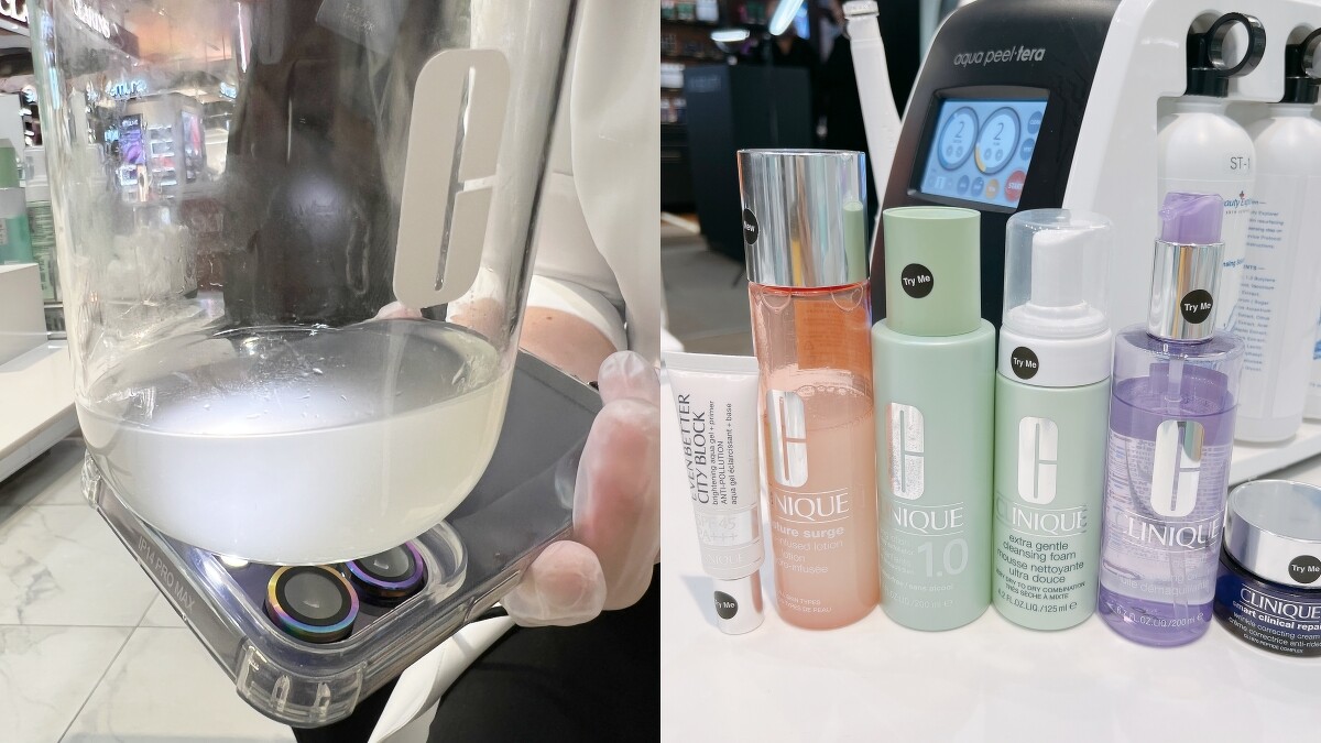 倩碧水飛梭保養體驗後還會有個人專屬保養與妝容時間。