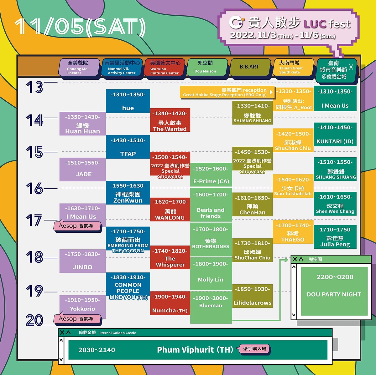 2022貴人散步音樂節11/5演出卡司、時刻表