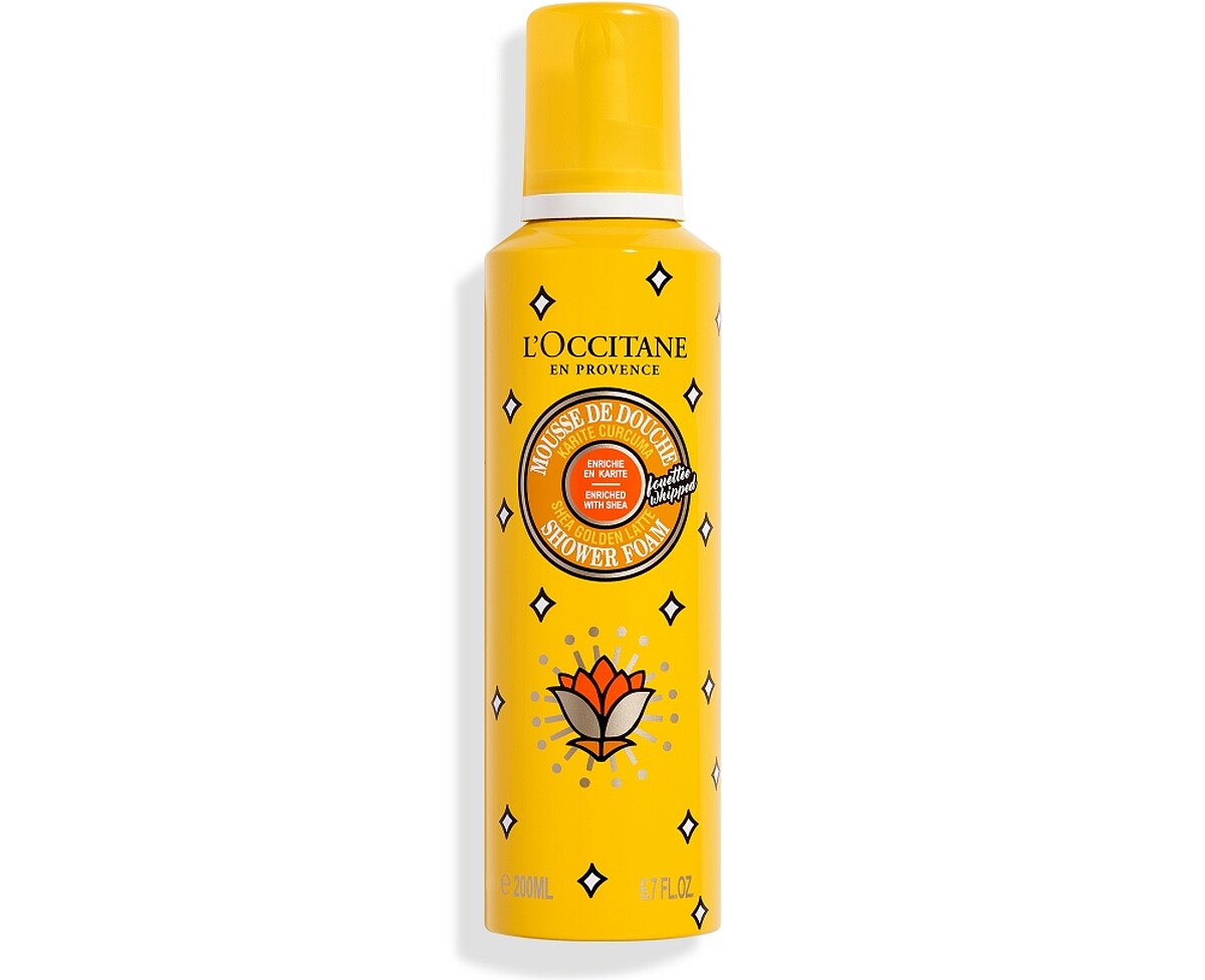 L’OCCITANE歐舒丹繽紛乳油木金黃拿鐵沐浴泡200ml,NT880