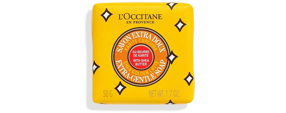 L’OCCITANE歐舒丹繽紛乳油木金黃拿鐵香氛皂50g,NT250