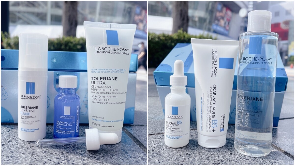 右:理膚寶水B5修復奇肌寶盒。左:理膚寶水煥膚奇肌寶盒。