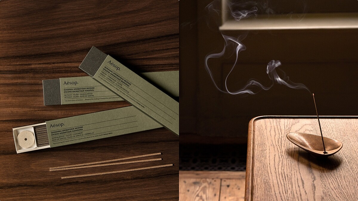 Aesop首度推出線香與專屬青銅底座，把空氣點成詩