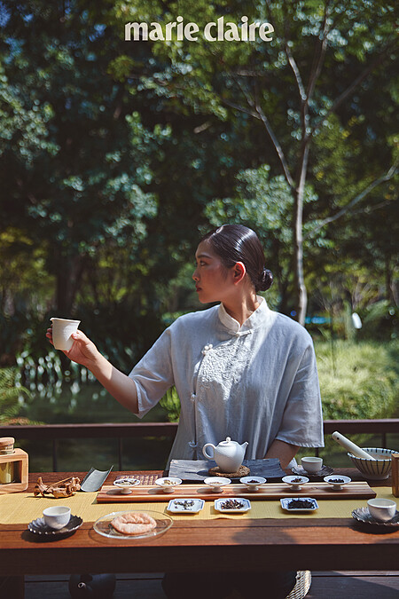 公共空間的「茶之間」也是虹夕諾雅的特色之一，平日也是自由參觀的交誼場所。香料茶席將提供三款台灣茶葉與六款香料結合，來帶領旅客體驗茶湯與香料結合的特別口感。