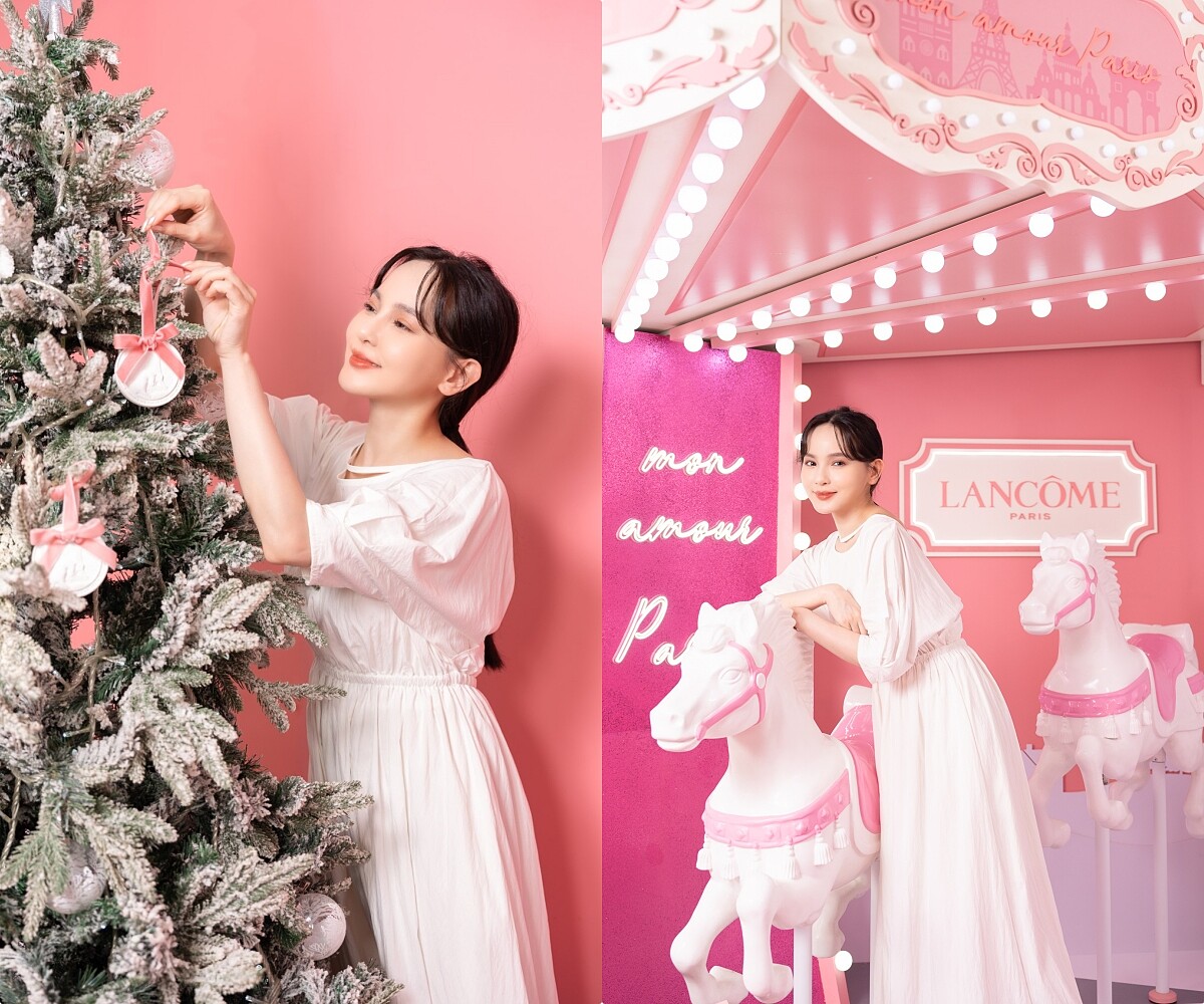 蘭蔻巴黎聖誕POP-UP情境圖。