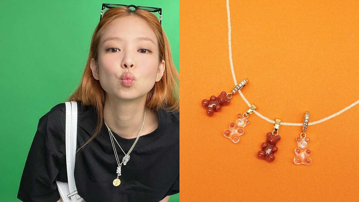 Jennie私服穿戴Crystal Haze小熊項鍊登台！北歐紅到全球、秋冬限定色