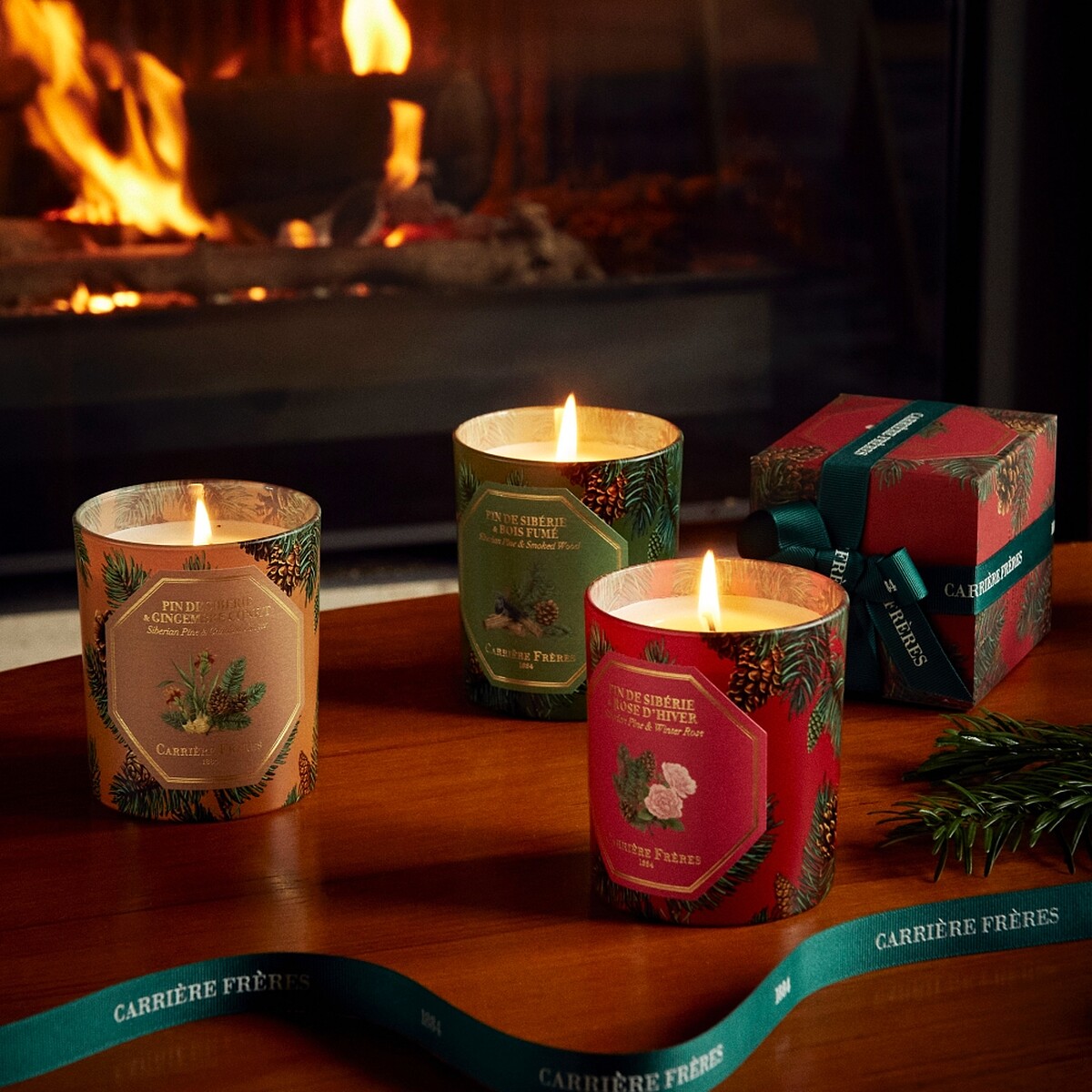 Carri&egrave;re Fr&egrave;res西伯利亞松柏x薑糖香氛蠟燭185g，NT2,850