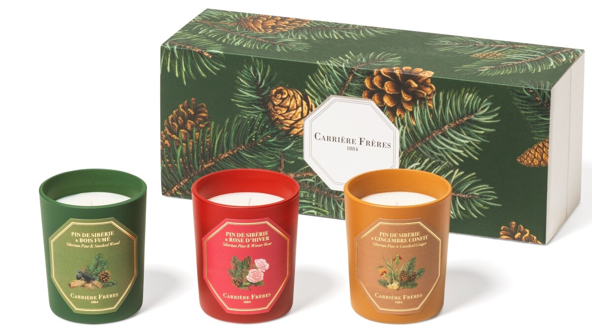 Carri&egrave;re Fr&egrave;res西伯利亞松柏系列香氛蠟燭禮盒裝，NT3,850